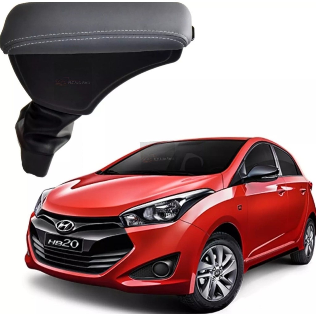 Apoio De Braço Encosto HB20/ HB20S/ HB20X 2012 A 2026 Couro Grafite e Costura Grafite em Oferta na Shopee