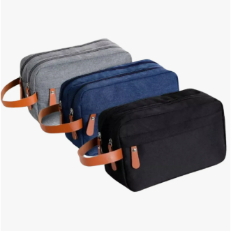 Necessaire Unissex Bolsa Organizadora Viagem Estojo Grande Desenho Do Tecido Liso em Oferta na Shopee