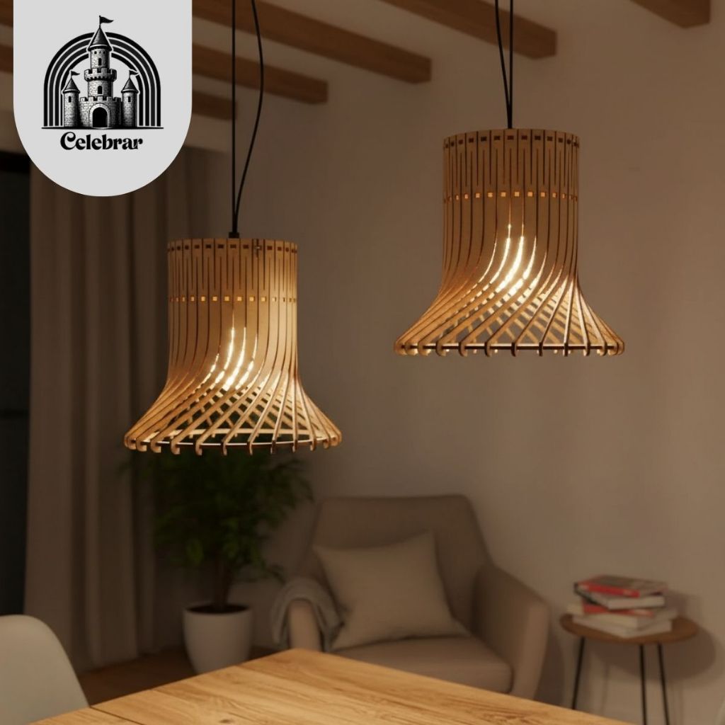 Kit 2 Pendente Luminária de Teto Lustre Decorativo Balcão Mesa Sala Jantar Cozinha Retro Rústico