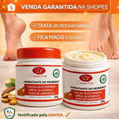 Creme do Pedreiro 500g para Pé Ressecado Pele Aspera Creme de Ureia 240g Hidratante Corporal