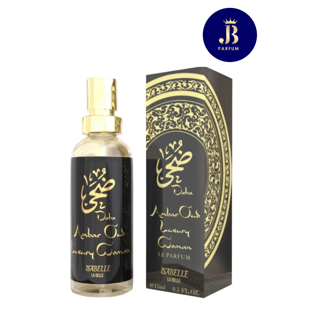Perfume Árabe Doha Ambar Oud Luxury Woman 15ml Isabelle La Belle Le Parfum