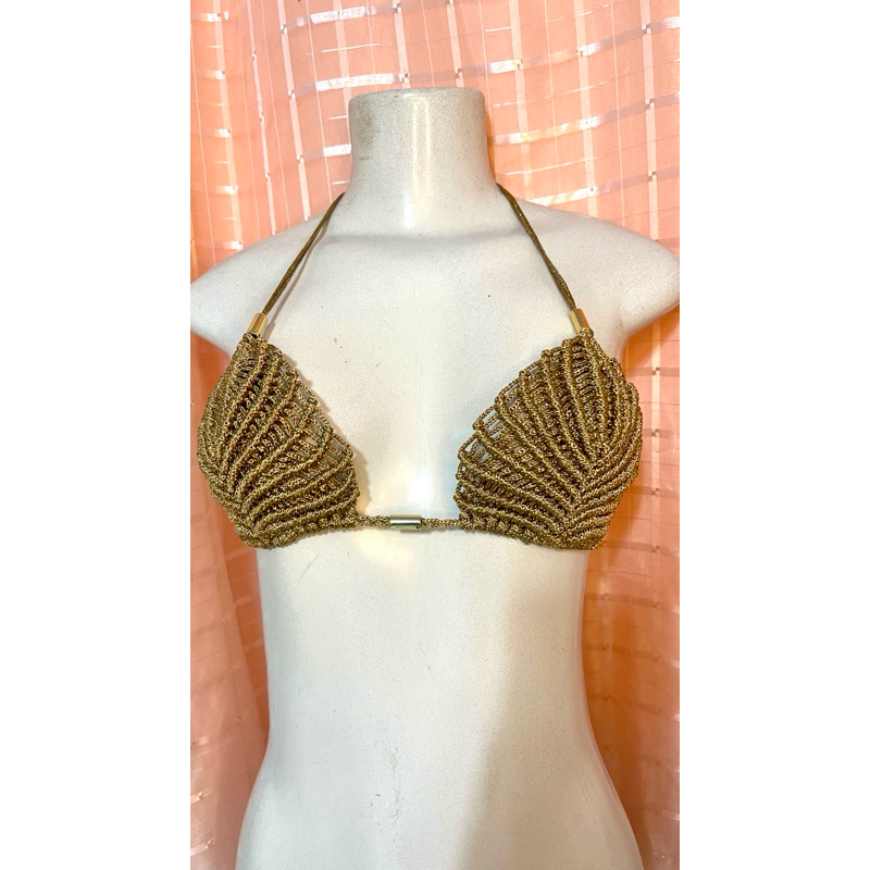 Top Concha Macramê em Oferta na Shopee