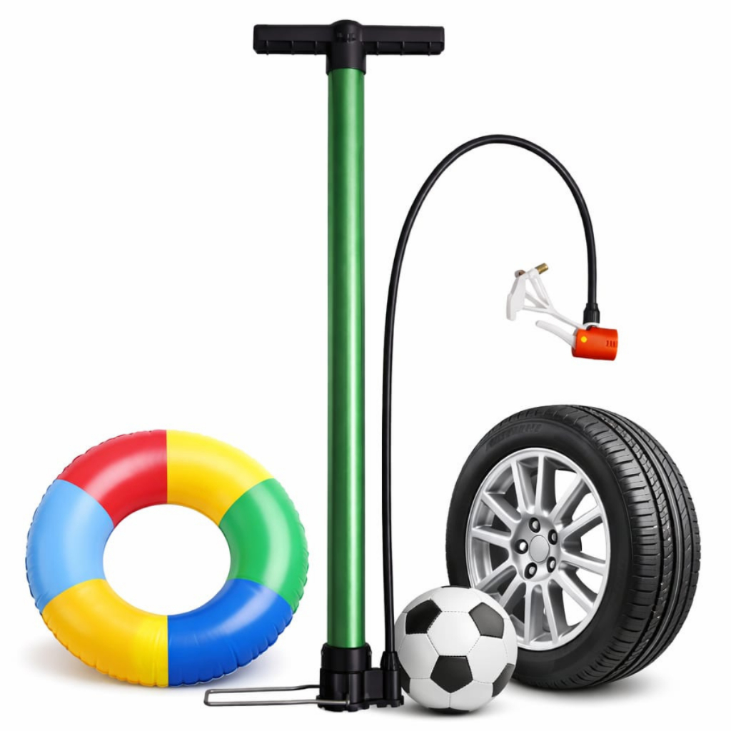 Bomba De Ar Manual Encher Pneu Bicicleta Bola Piscina Moto Carro Bóia Alta Pressão Portátil Multiuso