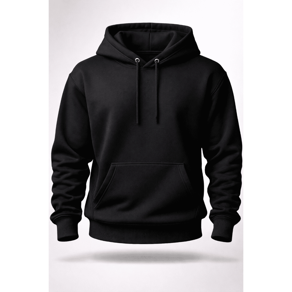 Moletom Liso Algodão Unissex Blusa de Frio Canguru Flanelado