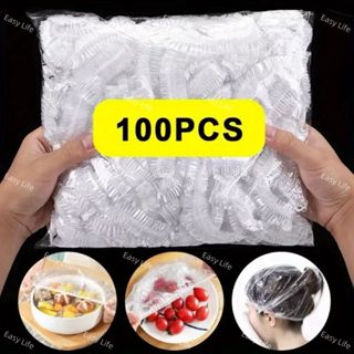 KIT 100/200/300 Tampas De Plástico Descartável Para Alimento Toucas Descartáveis Cozinha Multiuso em Oferta na Shopee