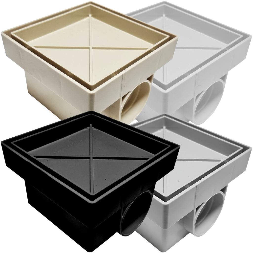 Ralo Lateral Invisível 10x10 Oculto Cola Piso Porcelanato Banheiro Sifonado Anti Odor