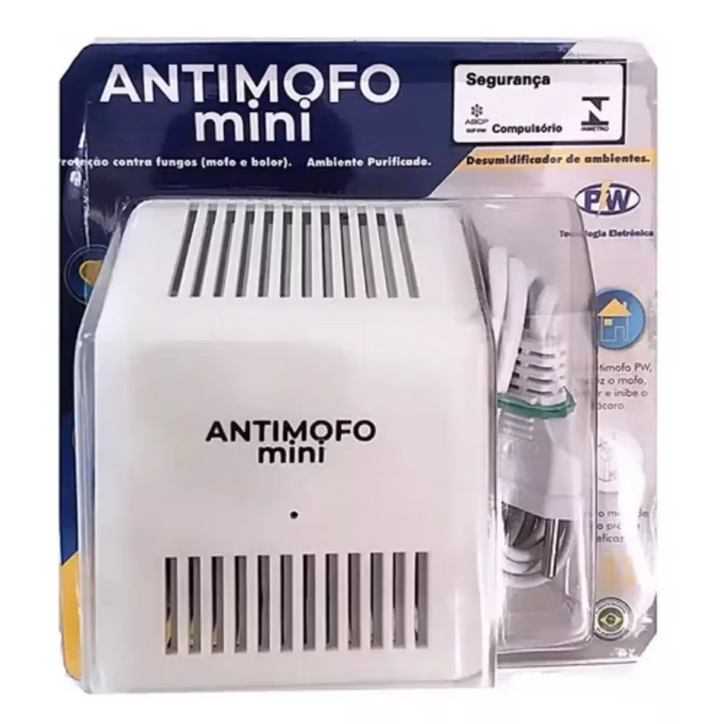 Antimofo Desumidificador de Ambiente Mini Silencioso Anti Ácaro e Fungos - Envio Imediato