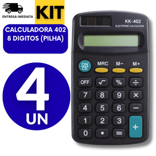 Kit  Calculadoras de Bolso 8 Dígitos Pequena de Bolso Pilha Qualidade Excelente em Oferta na Shopee