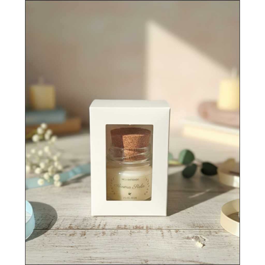 Caixa Com Visor 5,5X5,5X8 BRANCA Para Vela E Lembrancinhas Com 25 unidades em Oferta na Shopee
