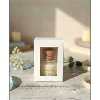 Caixa Com Visor 5,5X5,5X8 BRANCA Para Vela E Lembrancinhas Com 25 unidades em Oferta na Shopee