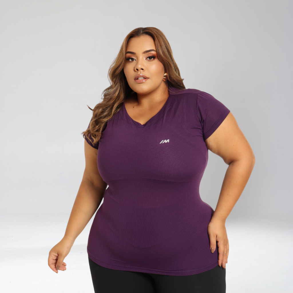 Camisa academia Feminina Plus Size dry fit blusa caminhada musculação treino G1 G2 G3 em Oferta na Shopee