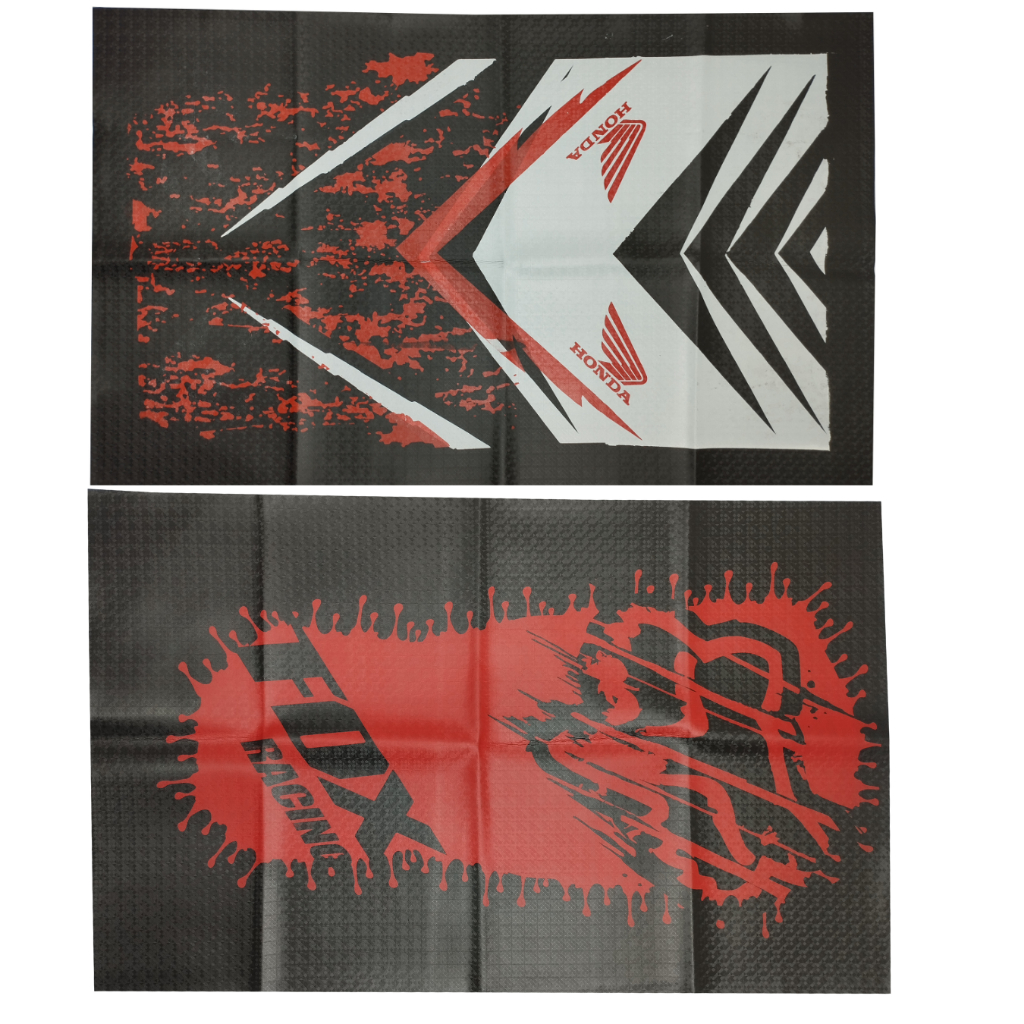 Capa Do Banco Emborrachada 3D Esportiva Racing Honda Cg 125/150/160 / Turuna 125 / Xl 250 / Xlx 250