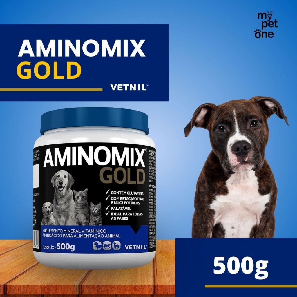 Aminomix Gold Suplemento Vitamínico 500g - Vetnil em Oferta na Shopee