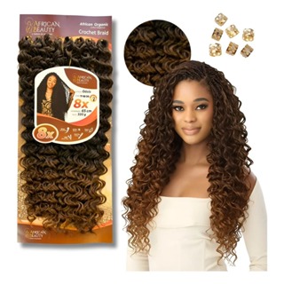Crochet Cabelo Organico Fio a Fio 65cm Tranças Gypsy Cacheado Afro em Oferta na Shopee