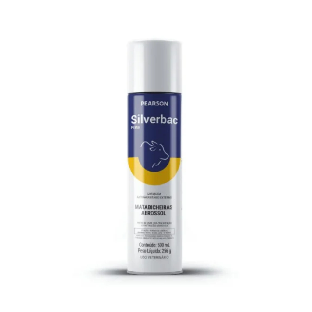 Spray Silverbac Prata 500 mL MataBicheiras Aerossol