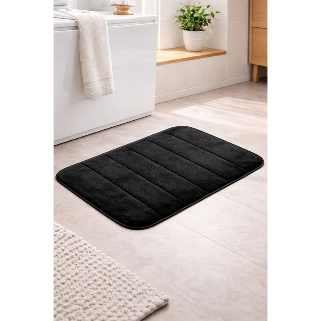 Tapete Banheiro Antiderrapante Super Absorvente Secagem Rápida Box Chuveiro Piso Banheiro Macio Confortável 30x15