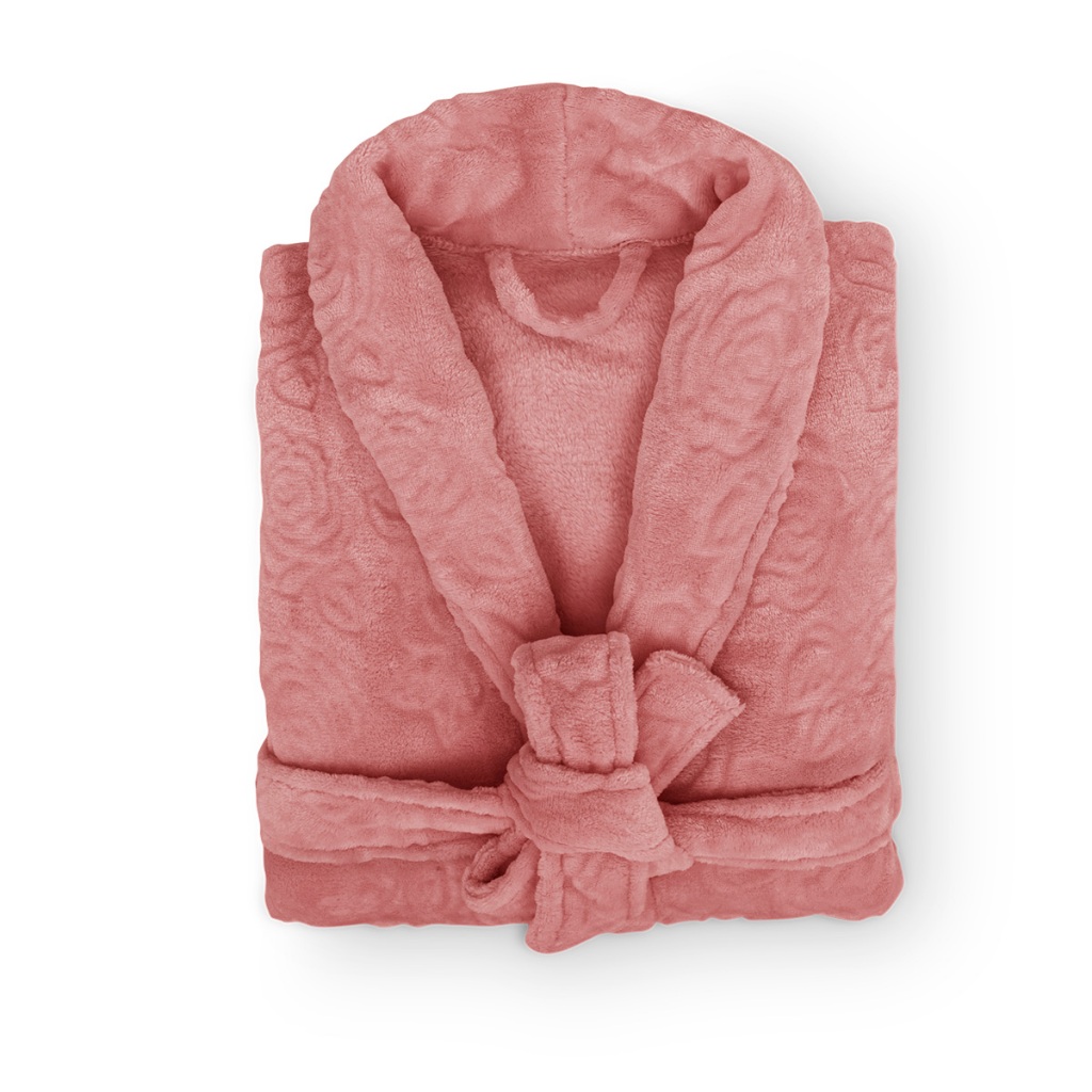 Roupão Feminino Microfibra Lady Adulto Plush Flannel Macio Manga Longa — imagem 2 de 2
