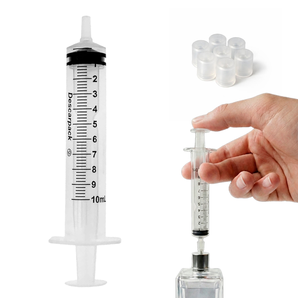 Kit Seringa e Adaptador Para Decantação de Perfumes