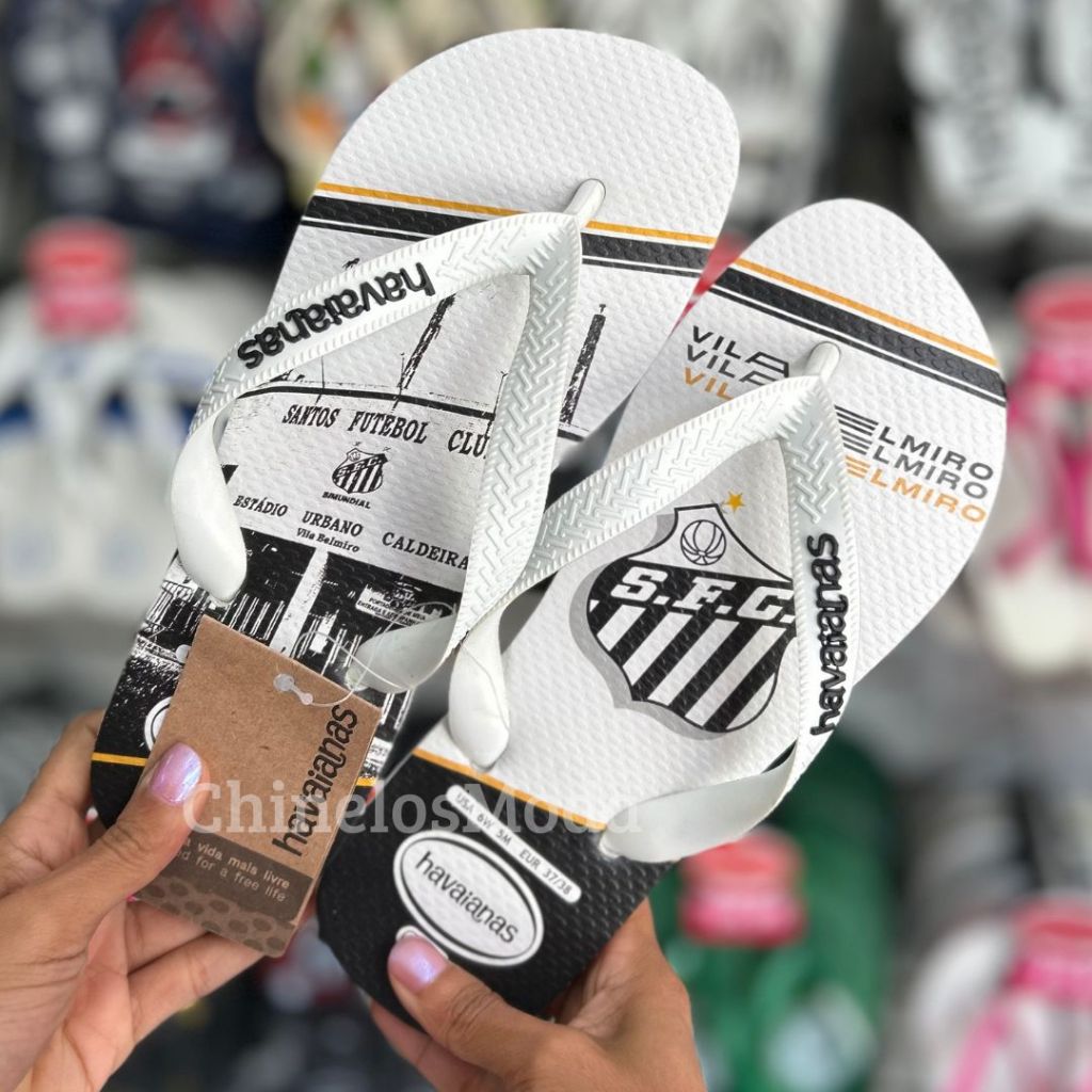 Chinelos Havaianas Top Times Santos