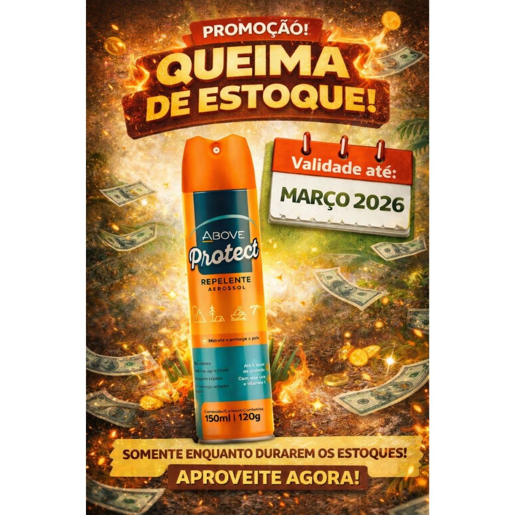 Repelente de Insetos Above Aerosol 150ML Repelente de Insetos Above Aerosol 150ML