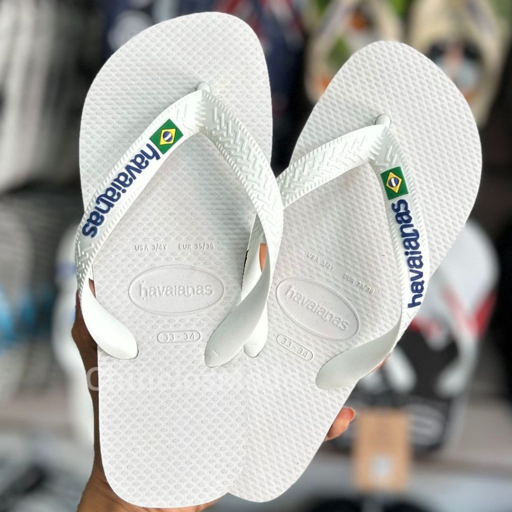 Havaianas Chinelos Listras Brasil Logo Bandeirinha Adulto