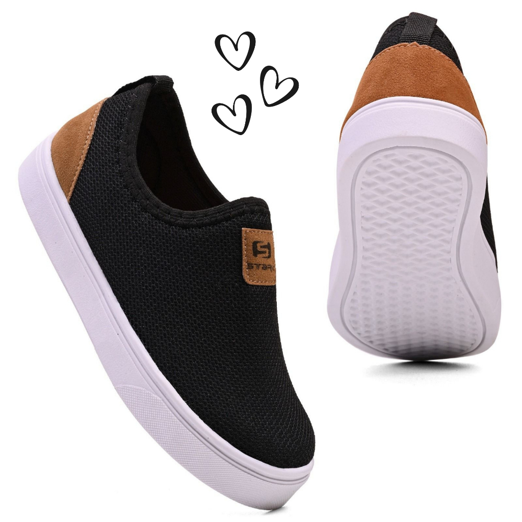 Tênis Infantil de Menino Menina Escola Sem Cadarço