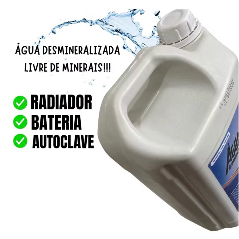 KIT 2 ÁGUAS DESMINERALIZADAS – BATERIA E RADIADOR (5L CADA)