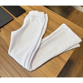 Calça Flare Branca Colmeia, hospital, enfermagem, Feminina em Oferta na Shopee