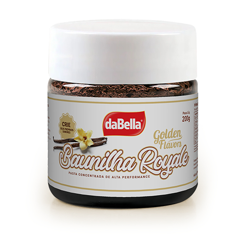 PASTA SABORIZANTE GOLDEN FLAVORS - daBella- BAUNILHA ROYALE - 200g em Oferta na Shopee