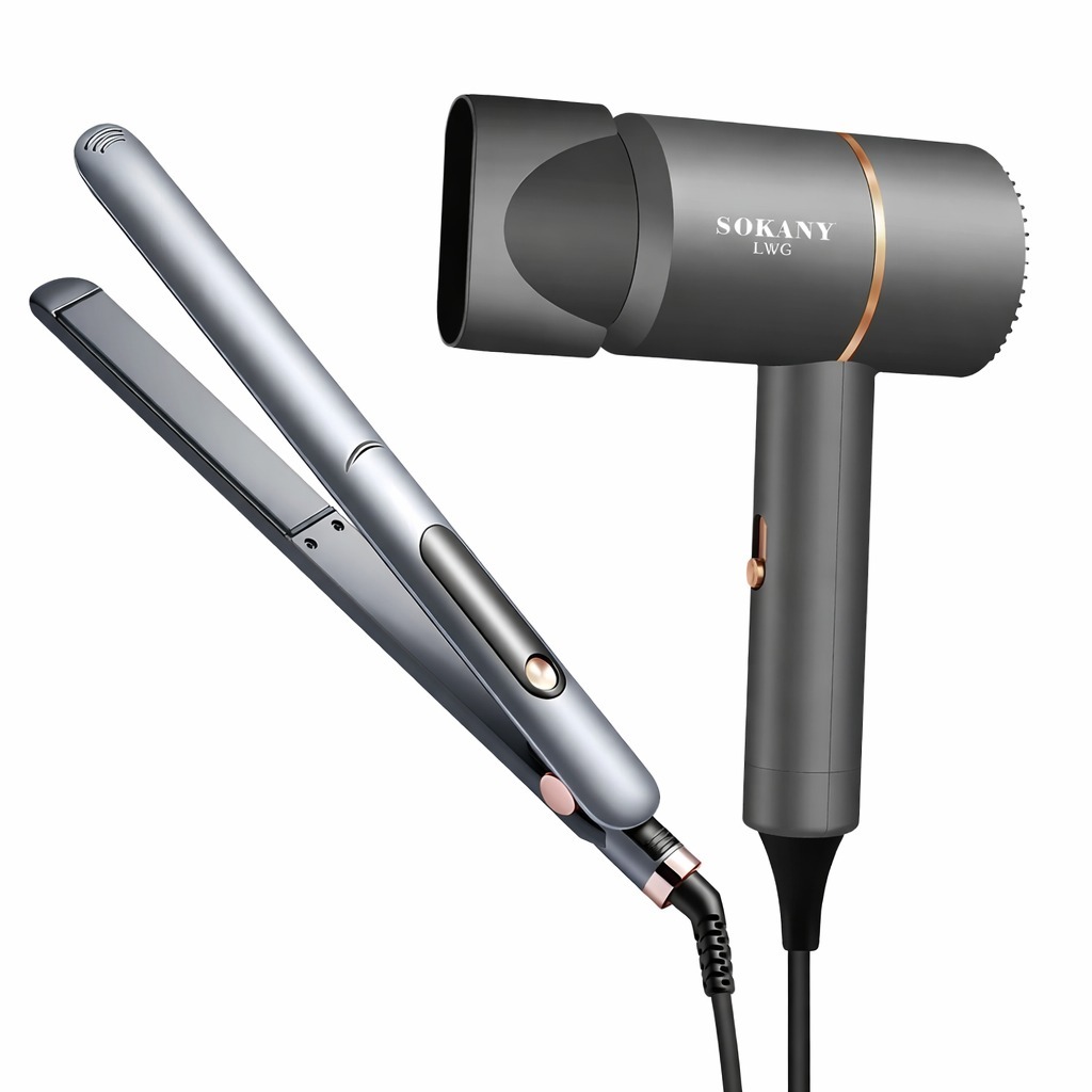 Secador de Cabelo + Chapinha Alisadora Profissional 110V