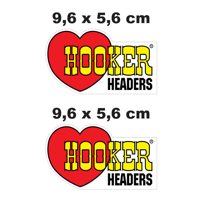 Adesivos hooker headers fundo branco 2 unidades old school stickers carros antigos muscle cars