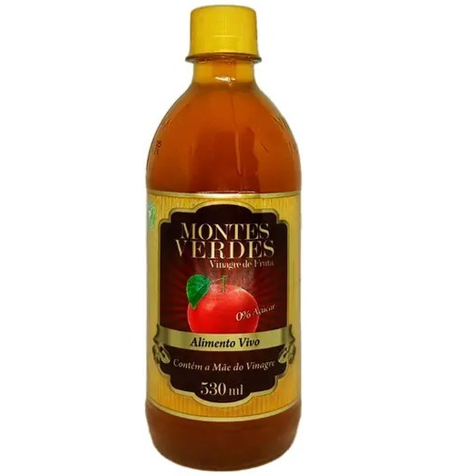 Vinagre de Maçã 0% Açúcar 530ml - Montes Verdes em Oferta na Shopee