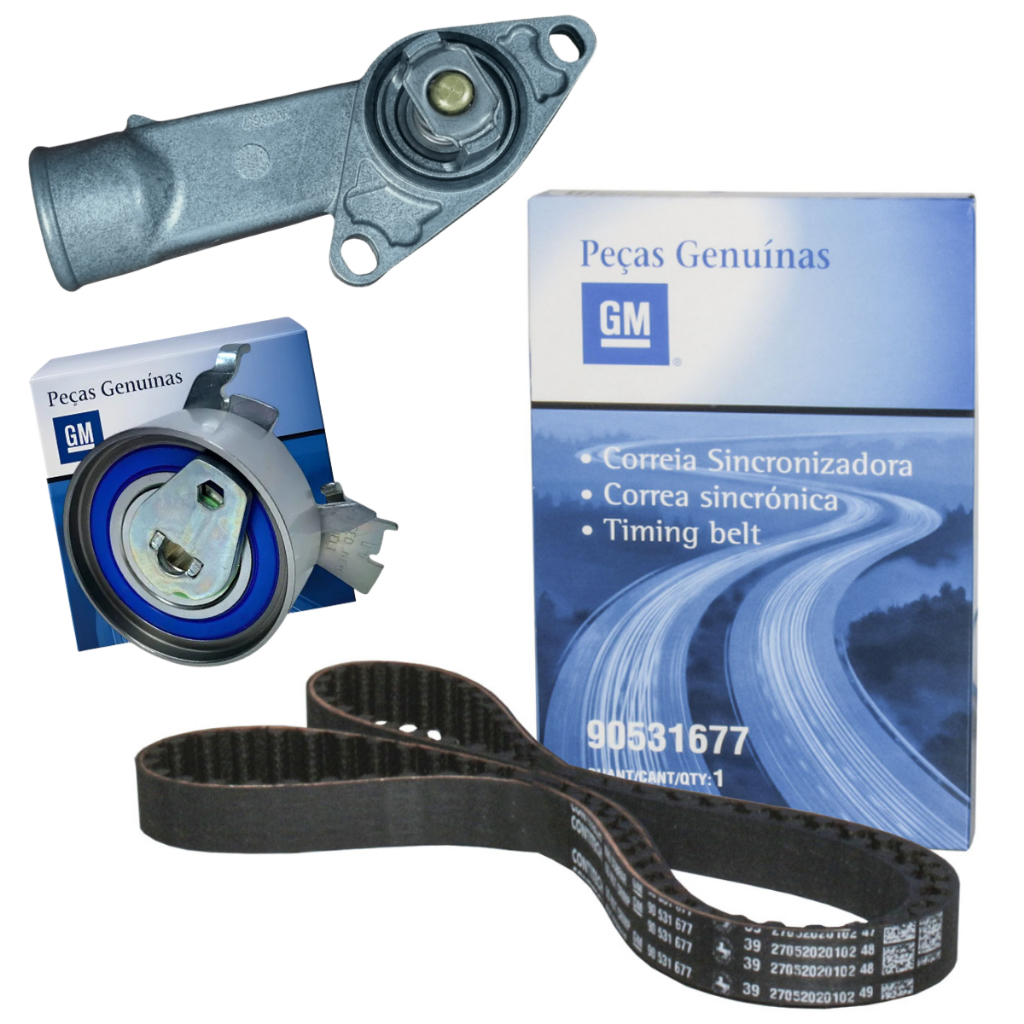 Kit Correia Dentada Tensionador Válvula Termostática Celta Corsa Onix Cobalt Spin Meriva Montana em Oferta na Shopee