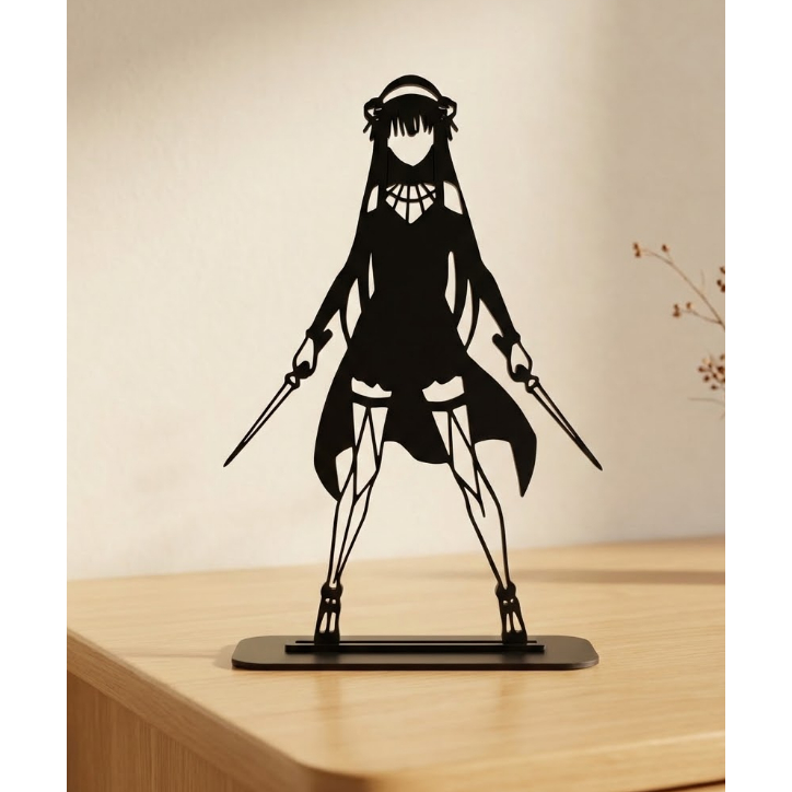 Totem Yor Forger | Low Poli Decoração Parede, Mesa Estante | Figure Spy x Family Anime e Mangá