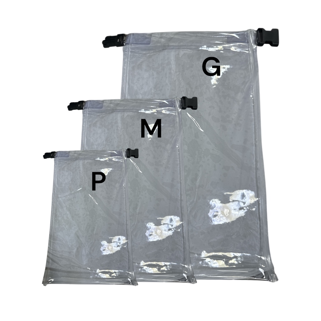 Kit Saco Estanque Transparente P, M , G