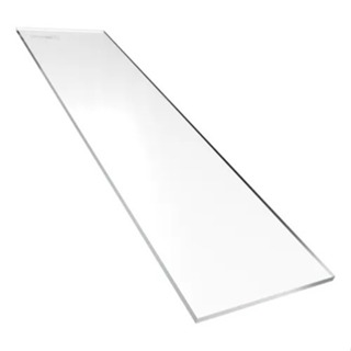 Chapa Placa de Acrílico Cristal 3mm 80cm x 10cm em Oferta na Shopee