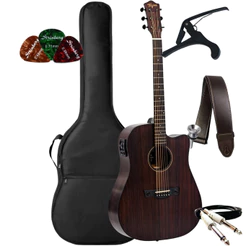 Kit Violão Tagima Kansas Elétrico Latin America Gran Reserva + Acessórios