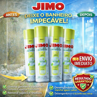 Jimo Limpa Box e Banheiro Spray Espuma Ativa 400ml - Limpeza Profunda Sem Esforço - Dá Brilho em Oferta na Shopee