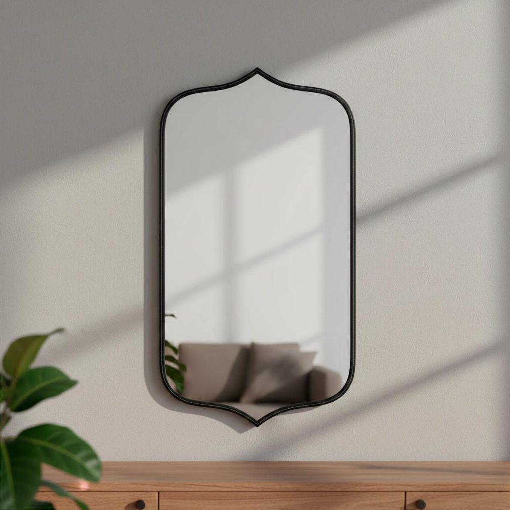 Espelho Para Salão De Beleza Orgânico 44x64cm Modelo Bali em Oferta na Shopee