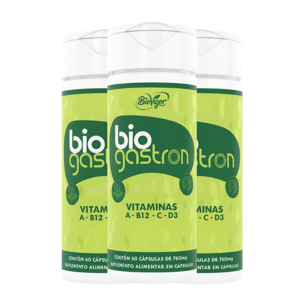1x Bio Gastron 60 Caps Original - Loja Autorizada - Suplemento Alimentar