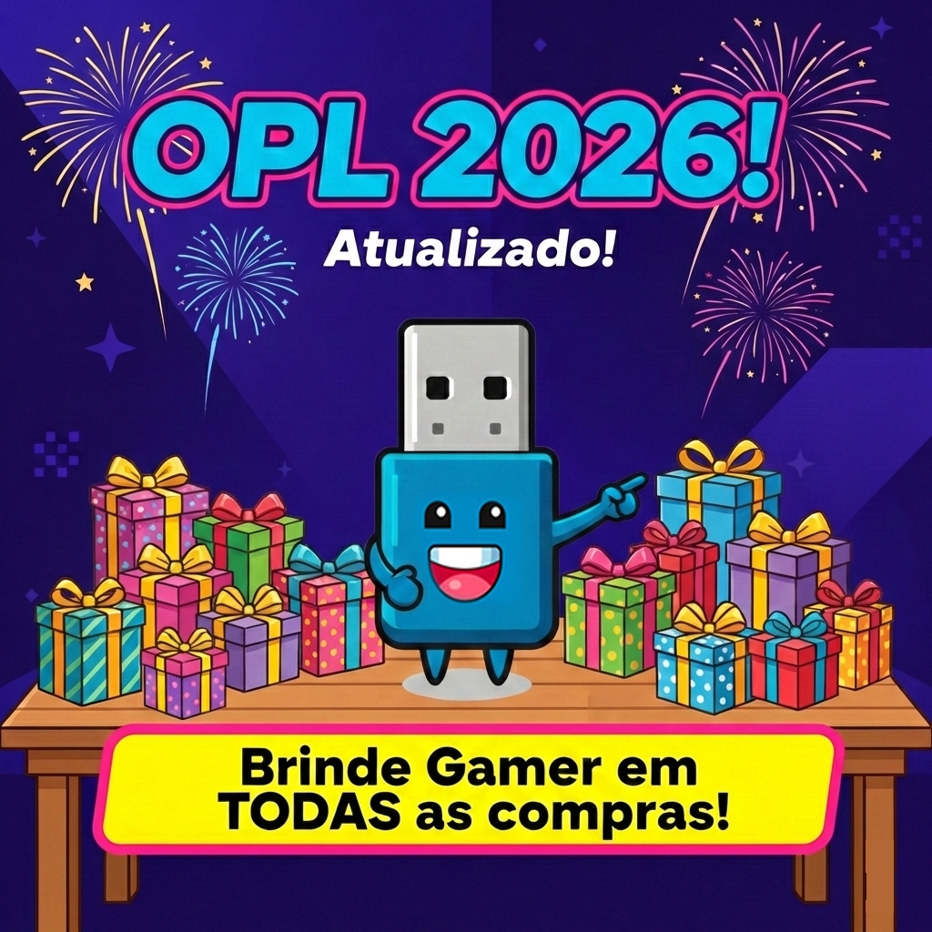 Opl - Memory Card + Pendrive 64gb - Brindes em todas as compras!