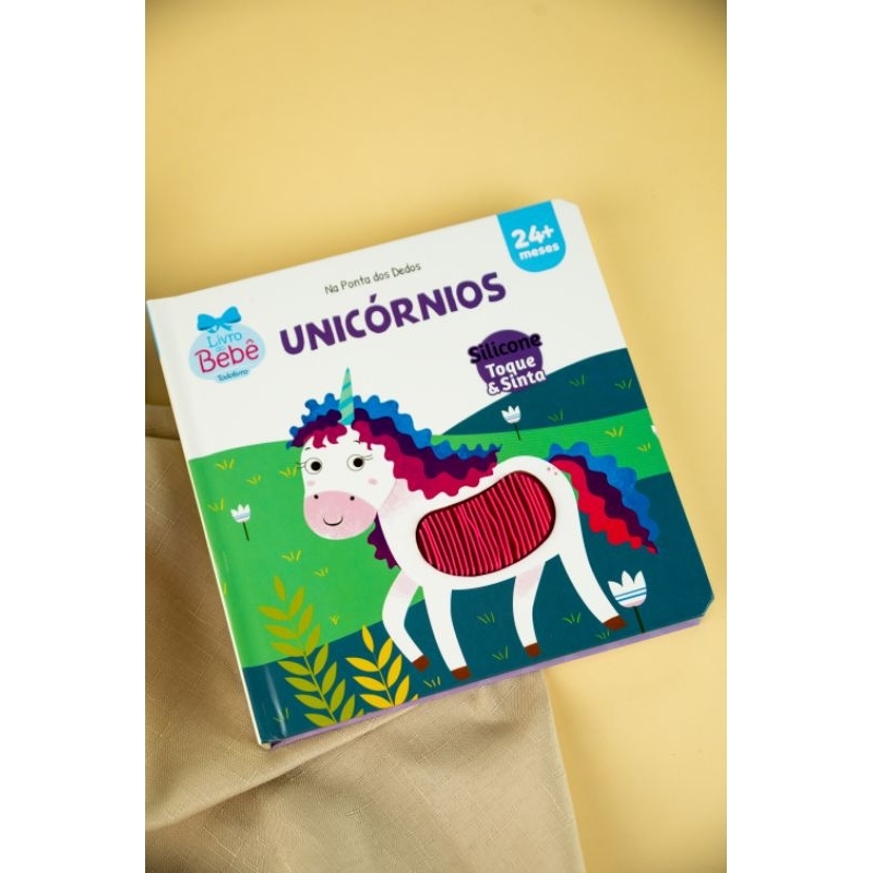 Unicórnios | Na Ponta dos Dedos | Livro Sensorial | Texturas | 2+