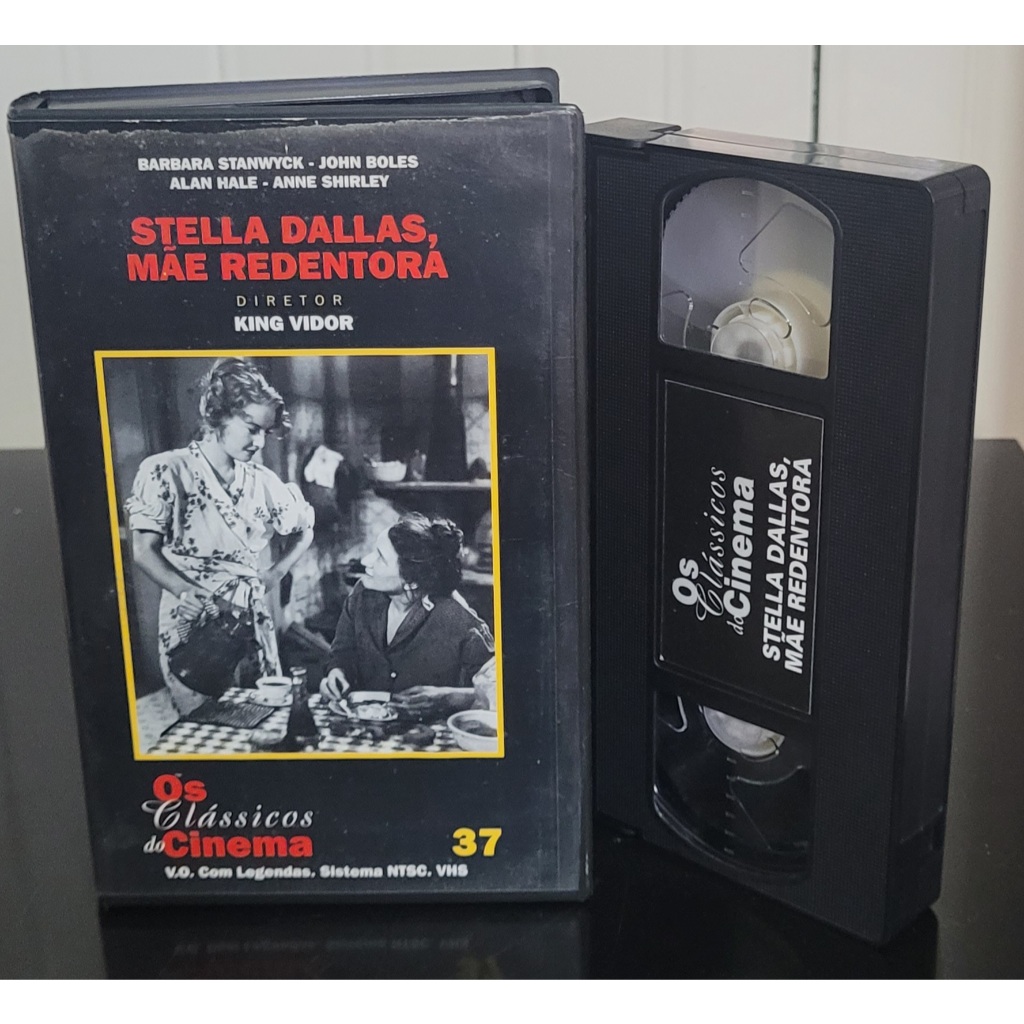 Antiga Fita Vhs Os Classicos do Cinema Filme Stella Dallas, Mãe Redentora, Barbara Stanwyck John Bole