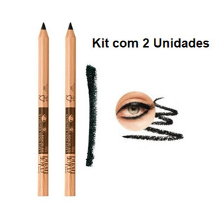 Lápis para Delinear os Olhos Preto Avon Color Trend Kit com 2