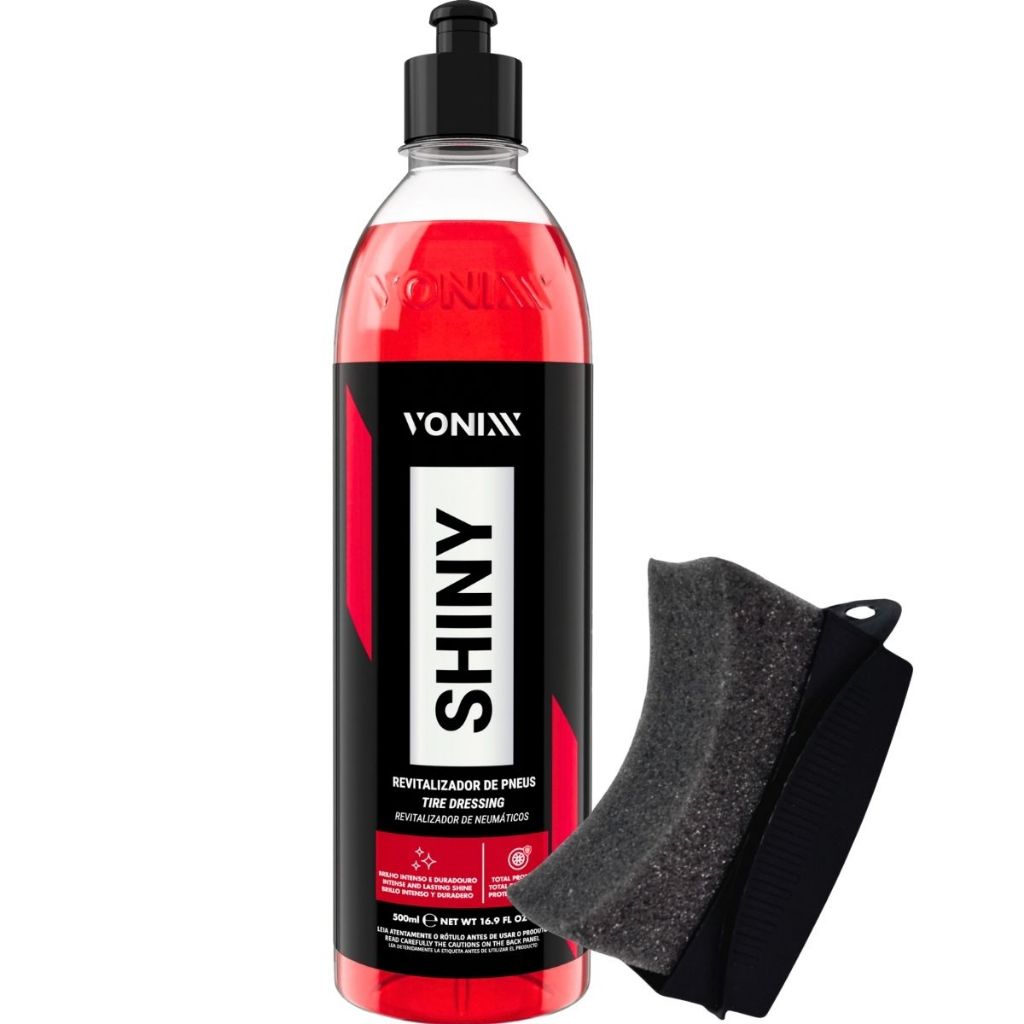 Revitalizador Pneu Pretinho Shiny 500ml Durável Aplicador