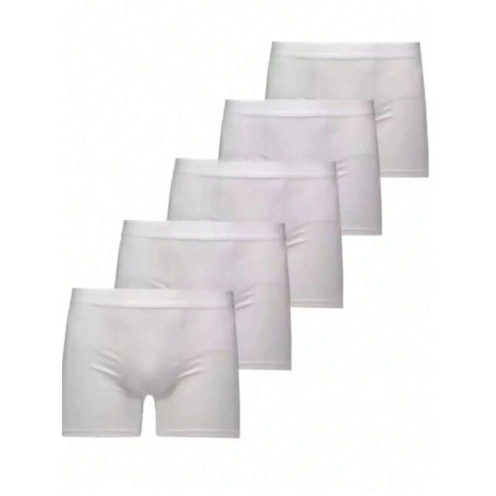 5 Cuecas Brancas Sublimação Toda Branca em Oferta na Shopee