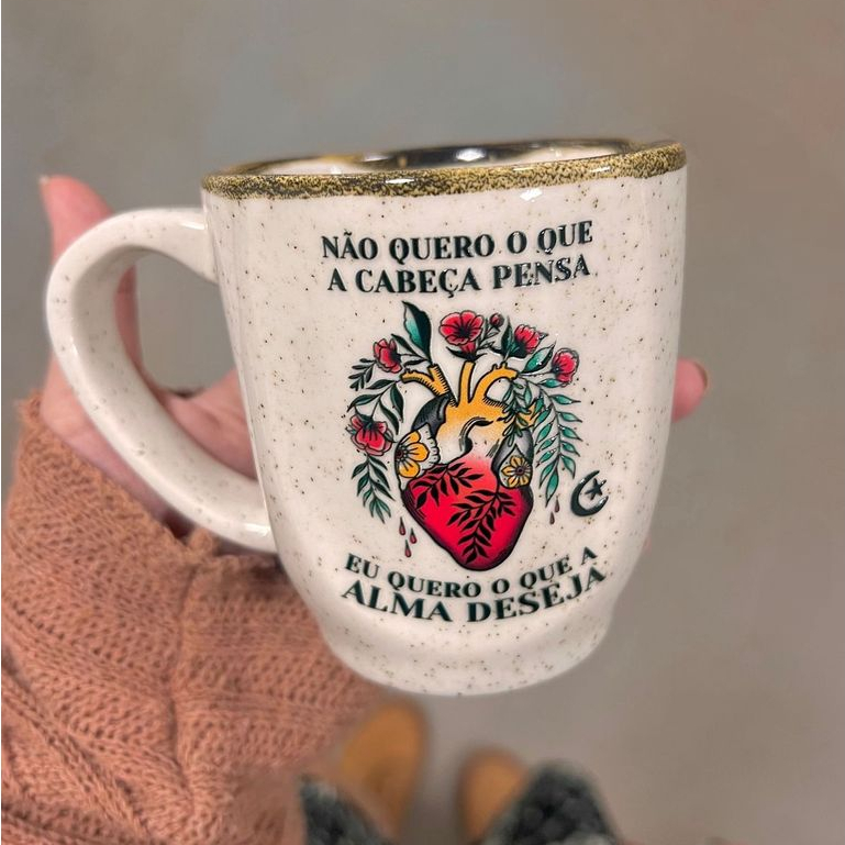 Caneca Névoa - Alma deseja - 260ml em Oferta na Shopee