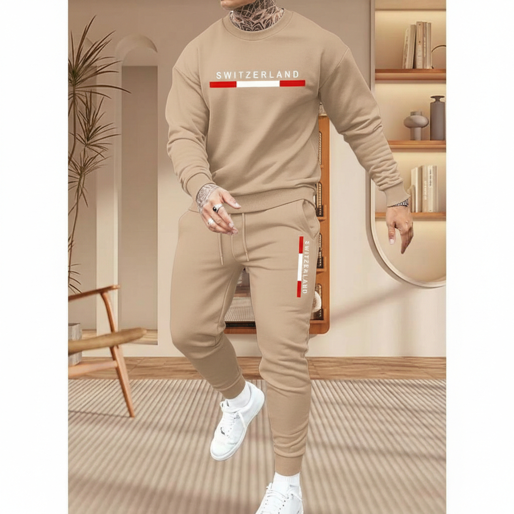 Conjunto Blusa de Frio Preto Gola Careca + Calça de Moletom  Estiloso Quentinho Algodão Confortável