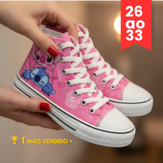 Tênis Infantil Feminino Botinha Confortável para Escola Solado Antiderrapante 26/33 Envio Imediato