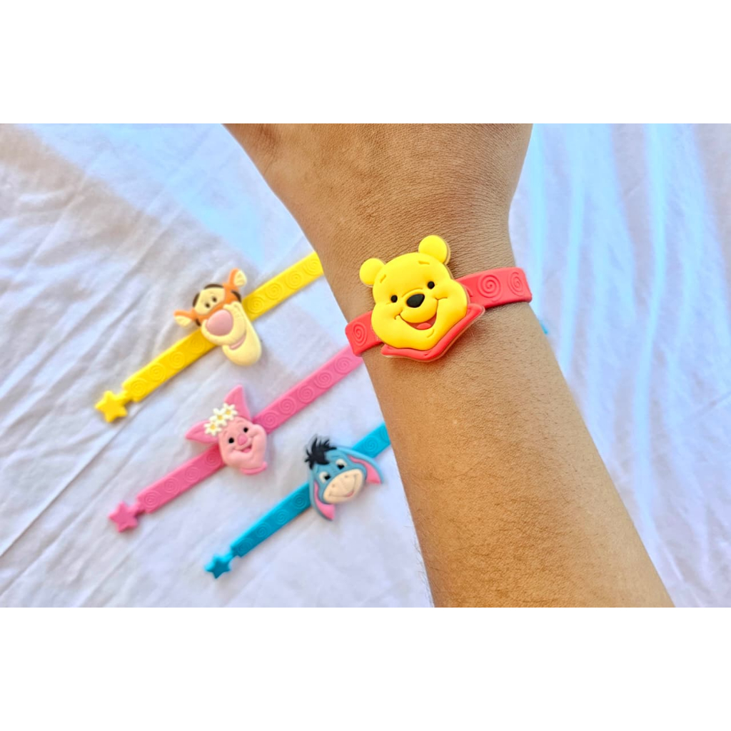 Kit 10 Pulseiras Ursinho Pooh - Lembrancinha Festa Infantil